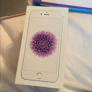 64 GB white/silver iphone 6
